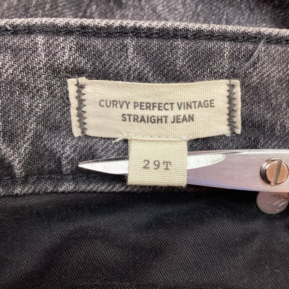 Madewell Womens 29 Tall Curvy Perfect Vintage Straight Jeans Black - Picture 11 of 12